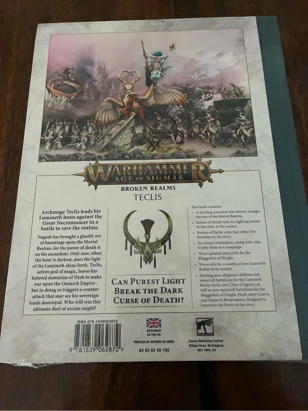 Broken Realms: Teclis Hardcover Art Book - Green Cover